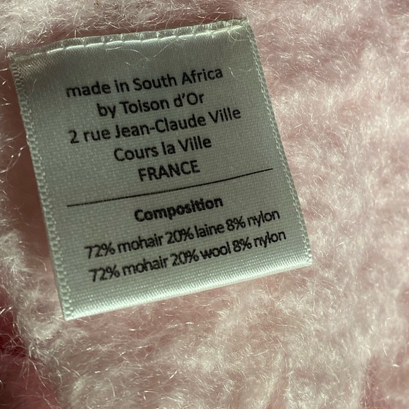Vintage PINK MOHAIR WOOL THROW BLANKET BARBIE CORE GIRL AMAZING QUALITY EUC - Picture 6 of 6